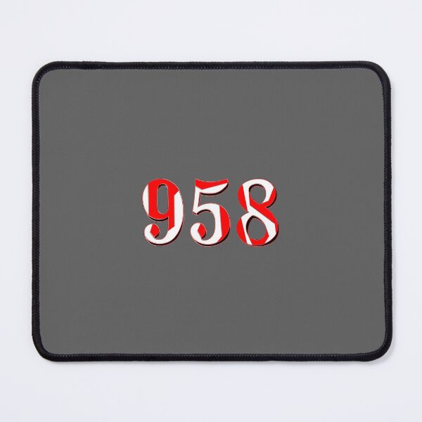Item preview, number nine hundred and fifty eight three digit 958 order sequence team member age designed and sold by 4rpixs.