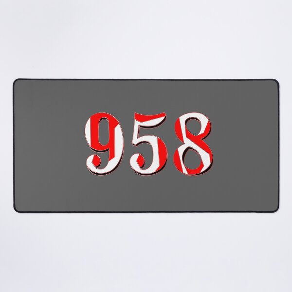 Item preview, number nine hundred and fifty eight three digit 958 order sequence team member age designed and sold by 4rpixs.