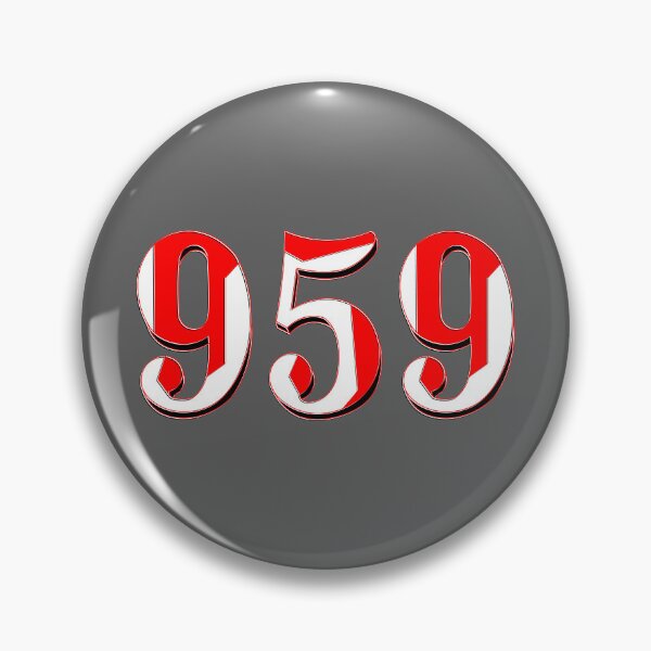 Item preview, number nine hundred and fifty nine three digit 959 order sequence team member age designed and sold by 4rpixs.