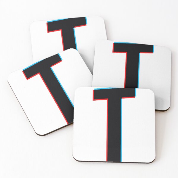Item preview, Black letter T with red and blue lines designed and sold by MUJU-pixel.