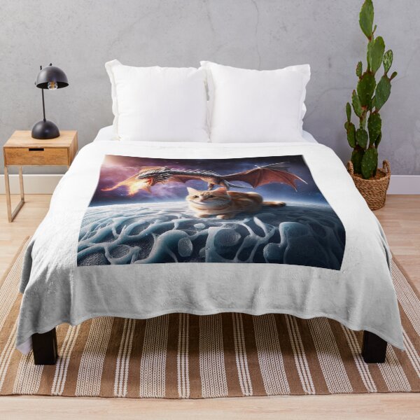 Item preview, a cat and a dragon are sitting on top of a planet designed and sold by supakor.