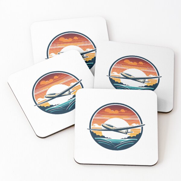 Item preview, Glider Plane Pilot Sailplane Biplane aerial floating soaring designed and sold by These_Prints.