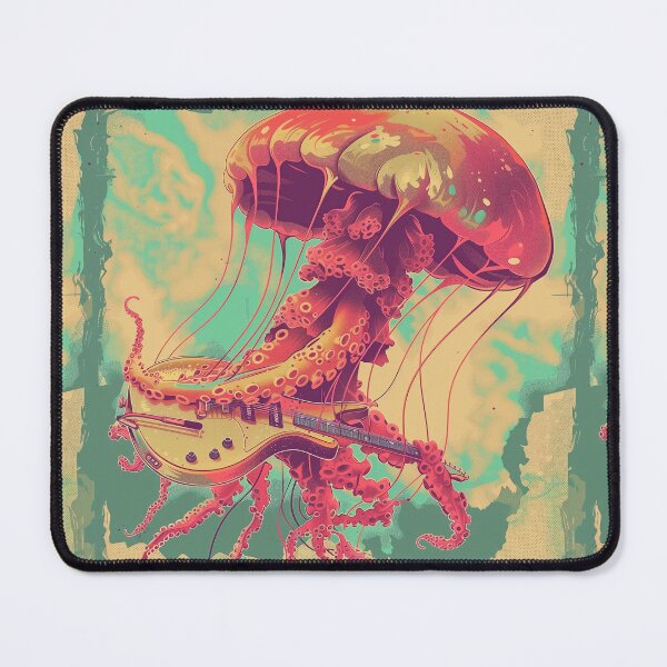 Item preview, Music is Life: Electric Guitar Jellyfish designed and sold by WaveVisions.