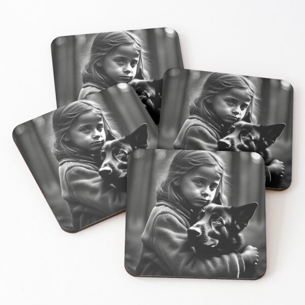 Item preview, Dog and Girl "german shepherd" designed and sold by Jbl55.