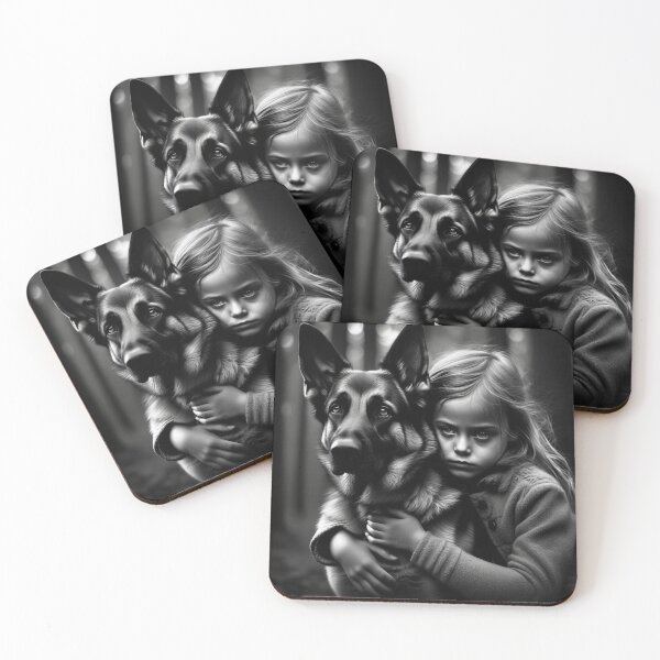 Item preview, Dog and Girl "german shepherd" designed and sold by Jbl55.