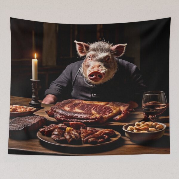 Item preview, Ein königliches Fest für ein hungriges Schwein designed and sold by Collection de trésors .