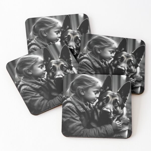 Item preview, Dog and Girl "german shepherd" designed and sold by Jbl55.