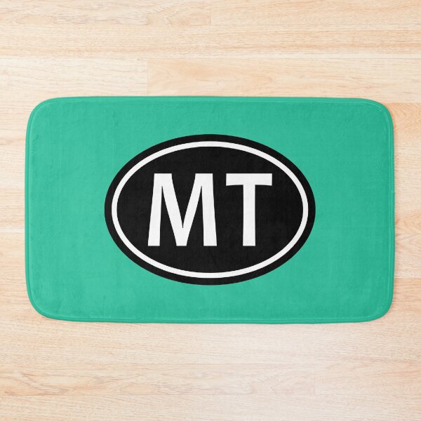 Item preview, MT Initials Monogram Oval White Letters designed and sold by Jeallan Designs.
