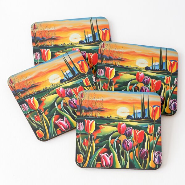 Item preview, Sunset with Tulips designed and sold by George Hutton Hunter.