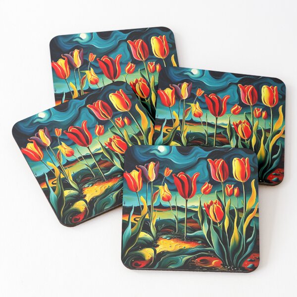 Item preview, Tulips in moonlight designed and sold by George Hutton Hunter.