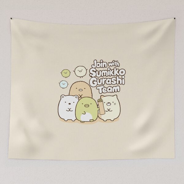 Item preview, Join the Sumikko Gurashi Team | Cute Japanese Characters | Kawaii Group Illustration | Adorable Friends Art | T-shirts, Stickers, Posters, and Home Decor designed and sold by FEBRICAST.