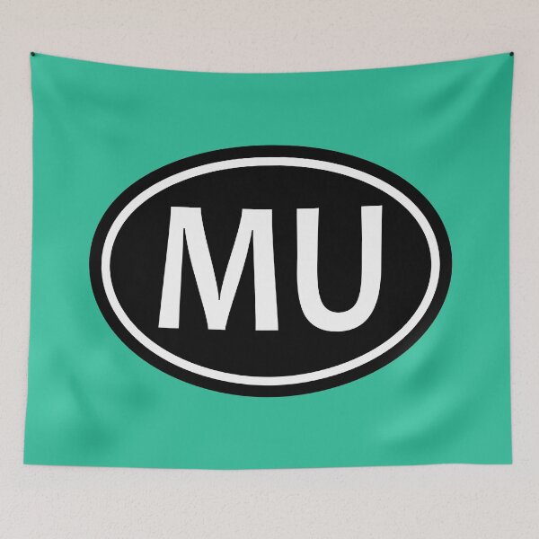 Item preview, MU Iniciales Monograma Letras Blancas Ovaladas designed and sold by Jeallan Designs.