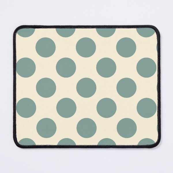 Item preview, Earthy Mint Green with Gray Tones Polka Dots and Cream Background designed and sold by Kpss2564.