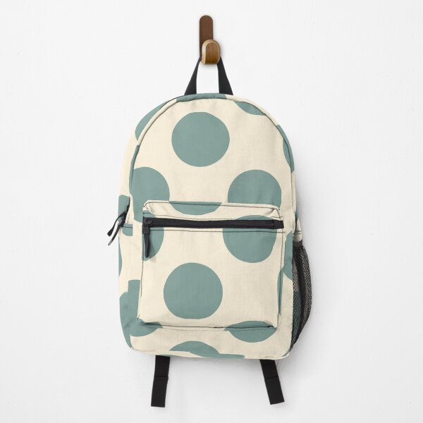 Item preview, Earthy Mint Green with Gray Tones Polka Dots and Cream Background designed and sold by Kpss2564.