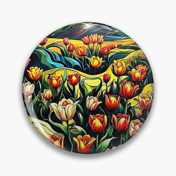 Item preview, Tulips on hillside designed and sold by George Hutton Hunter.