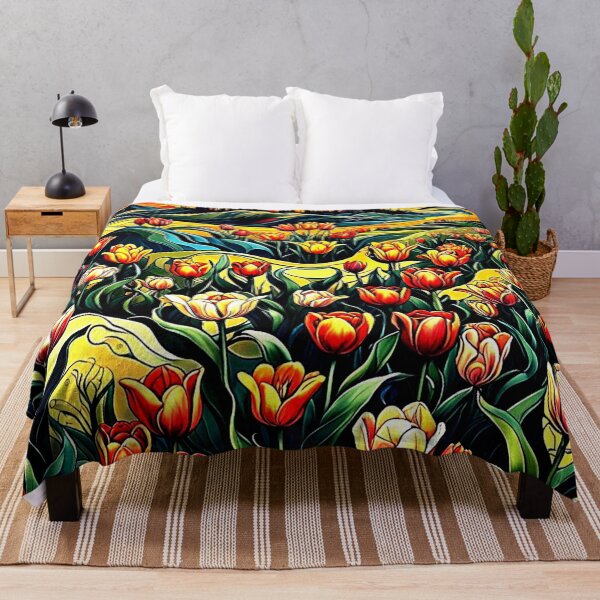 Item preview, Tulips on hillside designed and sold by George Hutton Hunter.