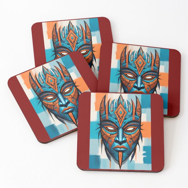 Item preview, An Abstract Cubism-Inspired Design Depicting An Ancient African Mask designed and sold by Adelberton.