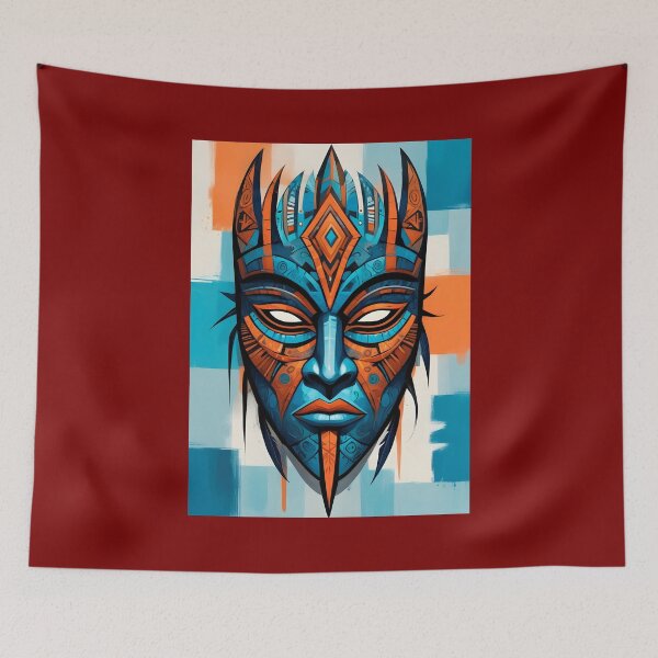 Item preview, An Abstract Cubism-Inspired Design Depicting An Ancient African Mask designed and sold by Adelberton.
