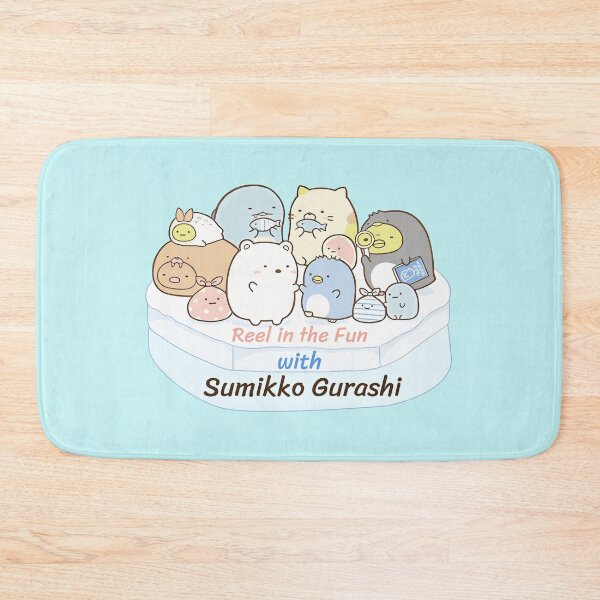 Item preview, Reel in the Fun with Sumikko Gurashi, Adorable Sumikko Gurashi Fishing Adventure, Cute Sumikko Gurashi Group Illustration designed and sold by FEBRICAST.