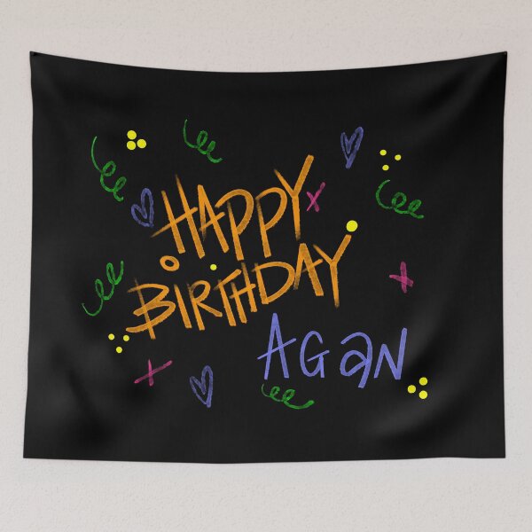 Item preview, HAPPY BIRTHDAY AGAN CUSTOM NAME  designed and sold by GIVENGRACE.ART.