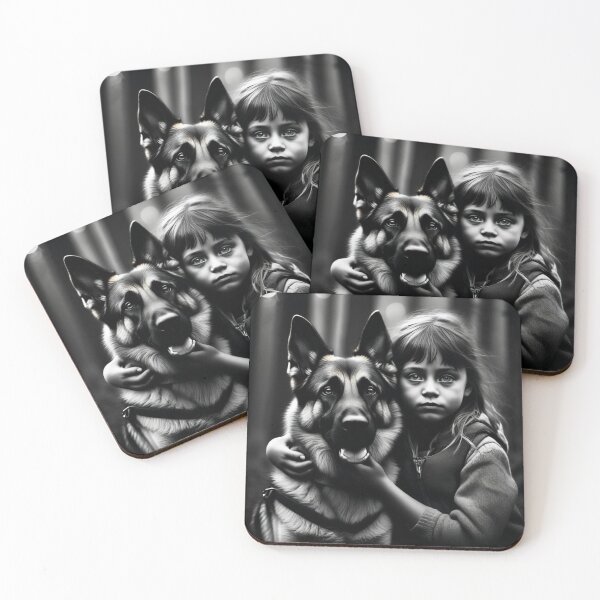 Item preview, Dog and Girl "german shepherd" designed and sold by Jbl55.