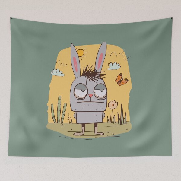 Item preview, Bad Mood Bunny | © M2-D2 designed and sold by NerdyBerlin.