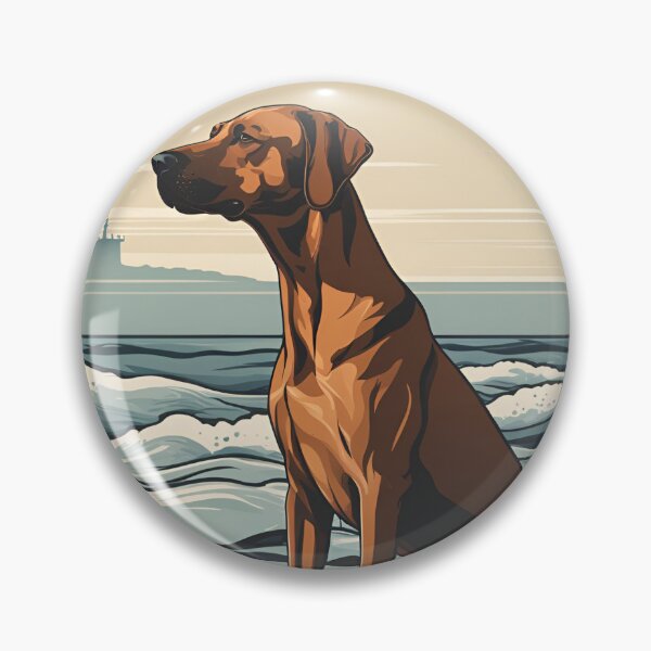 Item preview, Traveler dog in the sea Rhodesian Ridgeback dog onwer  designed and sold by GoodyPaws.