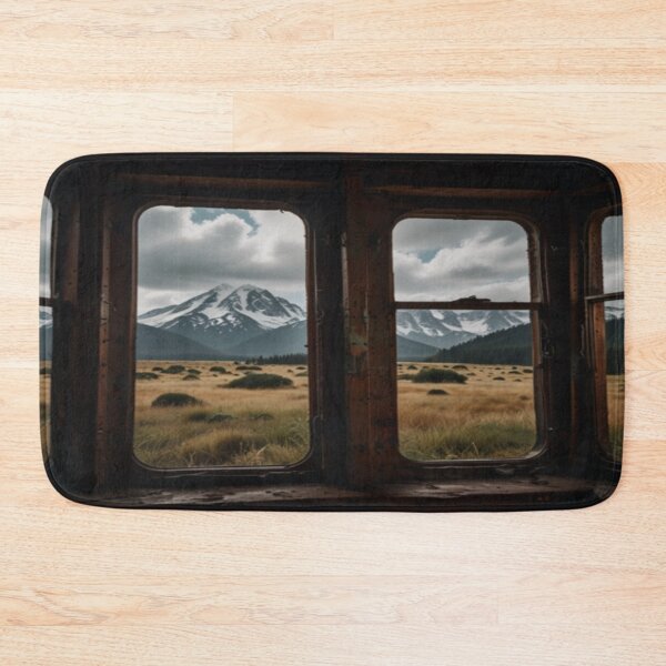 Item preview, Vintage Train View of Snow-Capped Mountains designed and sold by merve02shop.