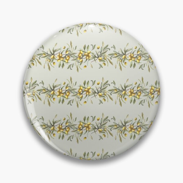 Item preview, Watercolor Olive tree branch with green leaves, fruits berries. Seamless border.  designed and sold by BartolArt.