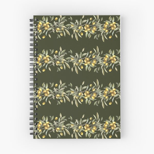 Item preview, Watercolor Olive tree branch with green leaves, fruits berries. Seamless border.  designed and sold by BartolArt.