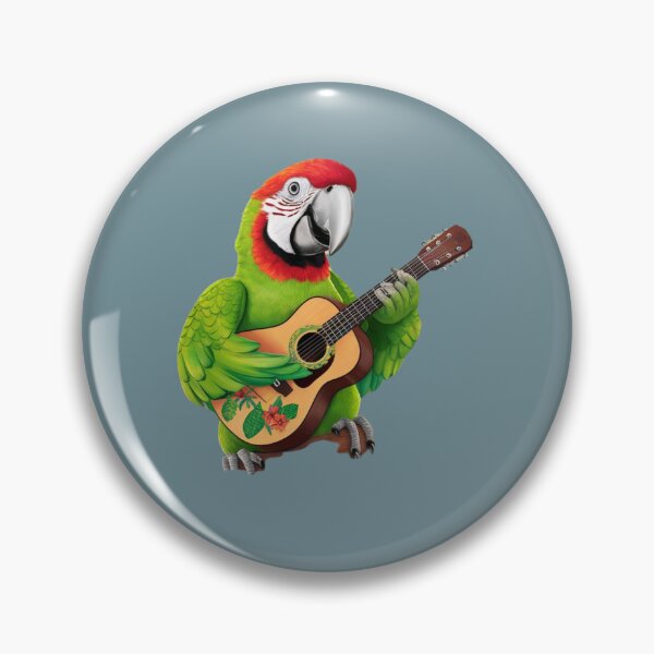 Item preview, parrot parrot plays guitar designed and sold by artchic4you.