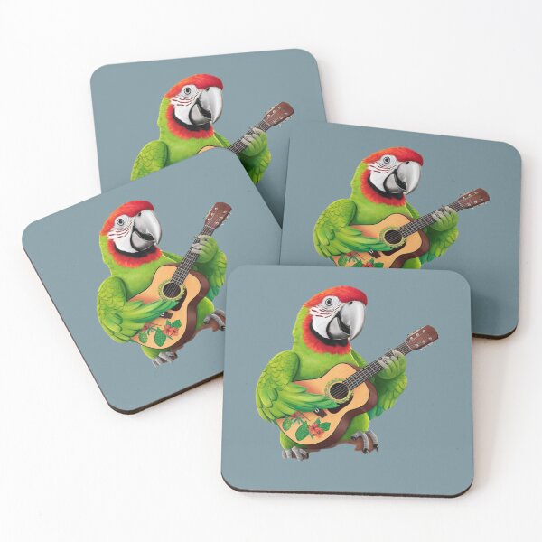 Item preview, parrot parrot plays guitar designed and sold by artchic4you.