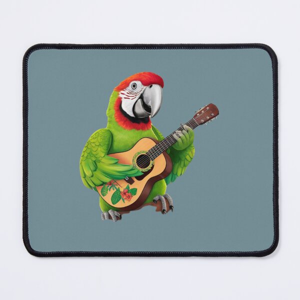 Item preview, parrot parrot plays guitar designed and sold by artchic4you.
