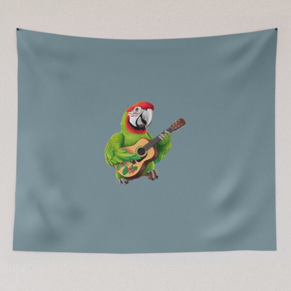 Item preview, parrot parrot plays guitar designed and sold by artchic4you.