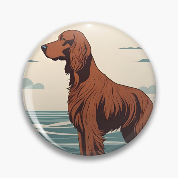 Artikelvorschau, Reisender Hund im Meer Irish Setter Hund Besitzer entworfen und verkauft von GoodyPaws.