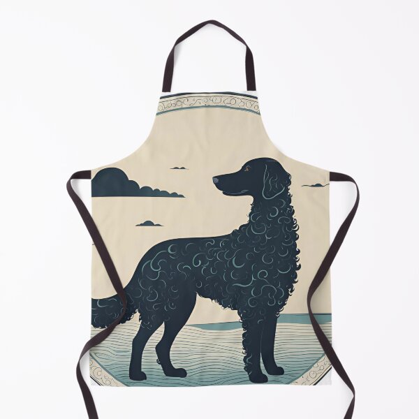 Item preview, Perro viajero en el mar Perro perdiguero de pelo rizado designed and sold by GoodyPaws.