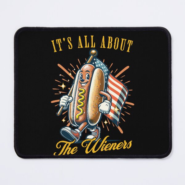 Item preview, All About Wieners Retro Vintage Design 4th July designed and sold by LuminOrb.