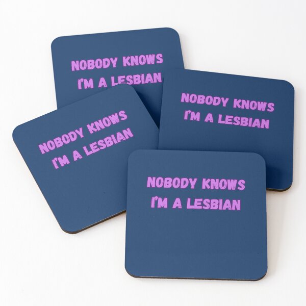 Item preview, Nobody Knows Im A Lesbian. Subte Genderqueer Lesbian designed and sold by Rebel-Design.