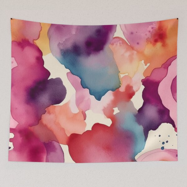 Item preview, Intense Aquatic Mosaic - A Vivid Dance of Colors and Shapes designed and sold by FernsbyDesign.