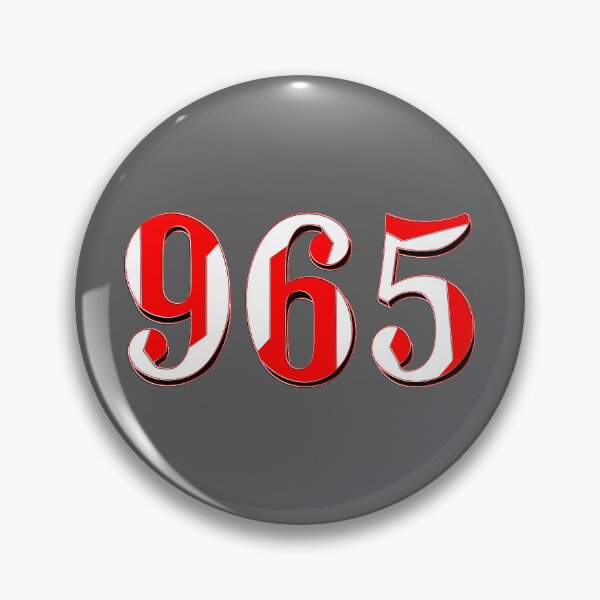 Item preview, number nine hundred and sixty five digit 965 order sequence team member age designed and sold by 4rpixs.