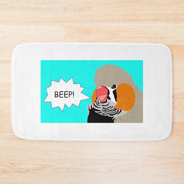 Item preview, Beeping Zebra Finch Cartoon designed and sold by TiffinByLK.