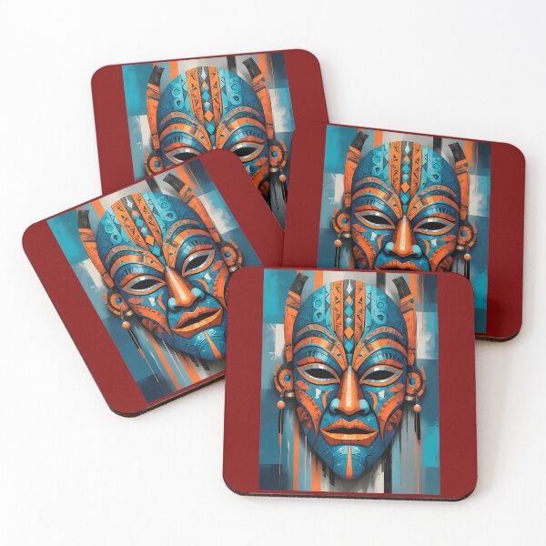 Item preview, An Abstract Cubism-Inspired Design Depicting An Ancient African Mask designed and sold by Adelberton.
