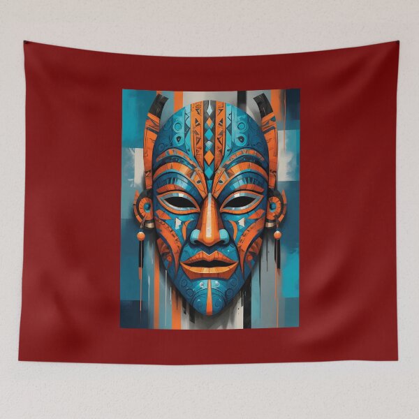 Item preview, An Abstract Cubism-Inspired Design Depicting An Ancient African Mask designed and sold by Adelberton.