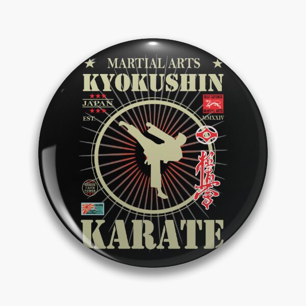 Item preview, Noble Kyokushin Karate - With Kanji and Golden Writing and Symbol designed and sold by RetroMaritalArt.