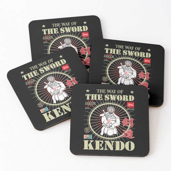 Item preview, Noble Kendo - The Way of the Sword - With Kanji and Golden Writing and Symbol designed and sold by RetroMaritalArt.