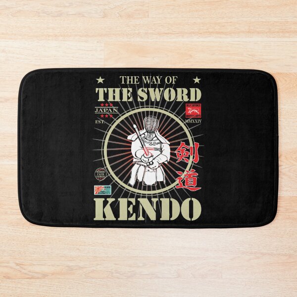Item preview, Noble Kendo - The Way of the Sword - With Kanji and Golden Writing and Symbol designed and sold by RetroMaritalArt.