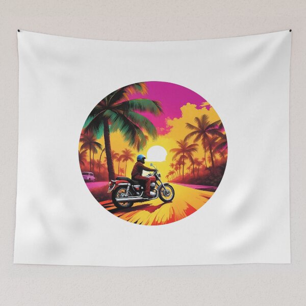 Item preview, paradise on vintage motorcycle designed and sold by redmoon64.