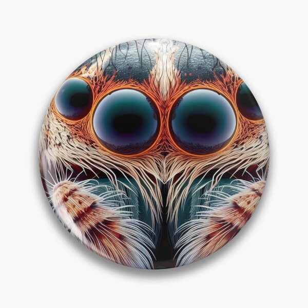 Item preview, Macro World: The Mesmerizing Eyes of a Jumping Spider designed and sold by aminz4.