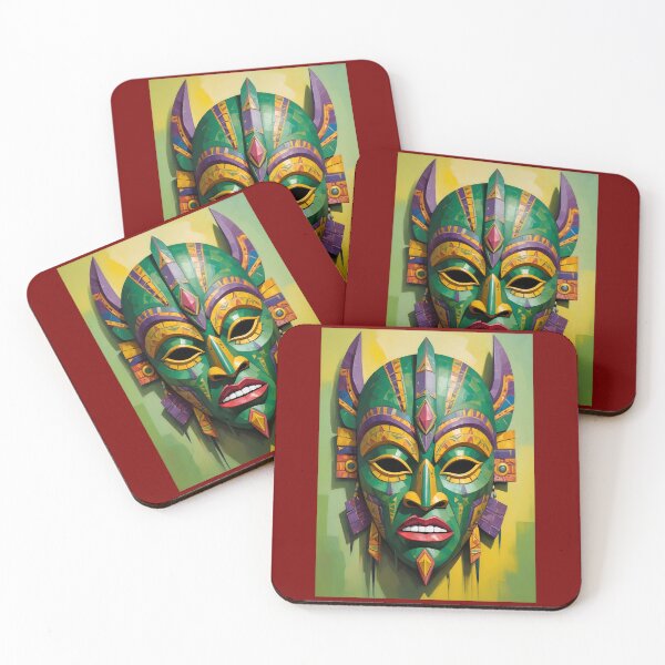 Item preview, An Abstract Cubism-Inspired Design Depicting An Ancient African Mask designed and sold by Adelberton.