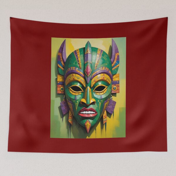 Item preview, An Abstract Cubism-Inspired Design Depicting An Ancient African Mask designed and sold by Adelberton.